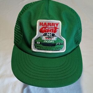 Nascar Green Mesh Hat with Embroidered Patch